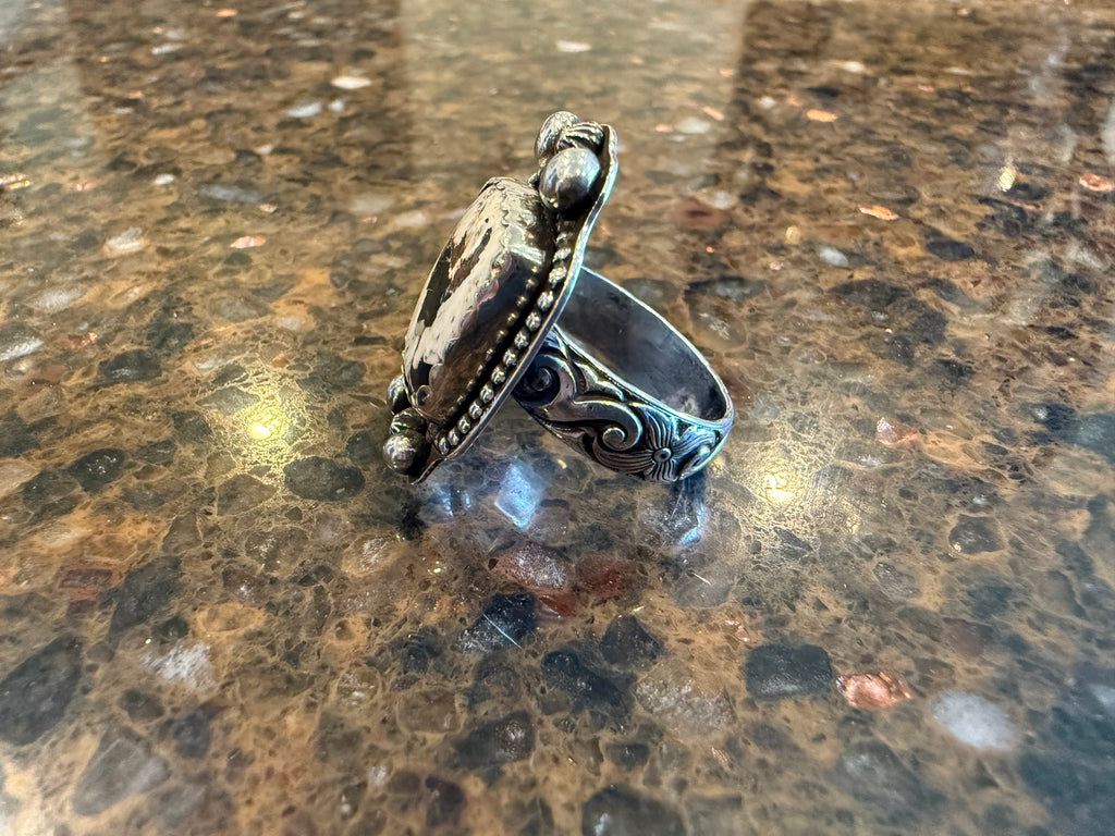 White Buffalo Statement Ring