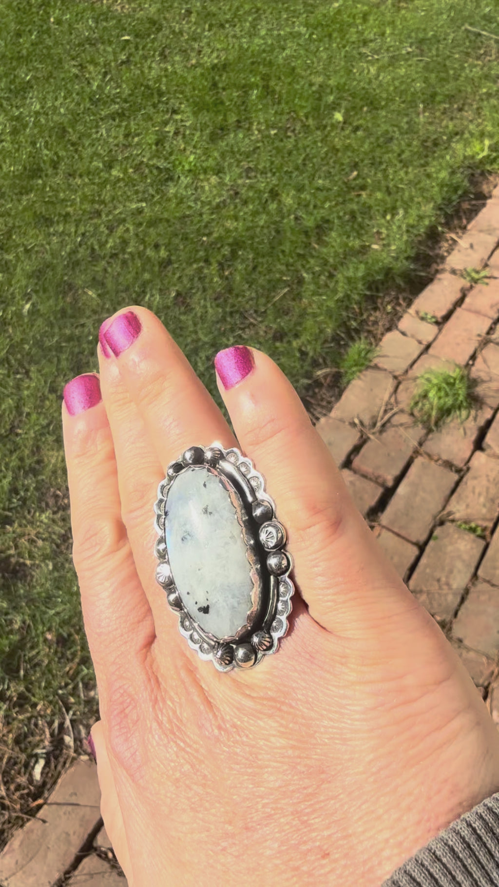 Oval Moonstone Ring